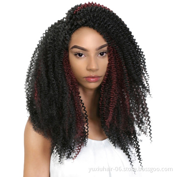 curly crochet hair braid synthetic twist braiding hair long afro kinky twist hair